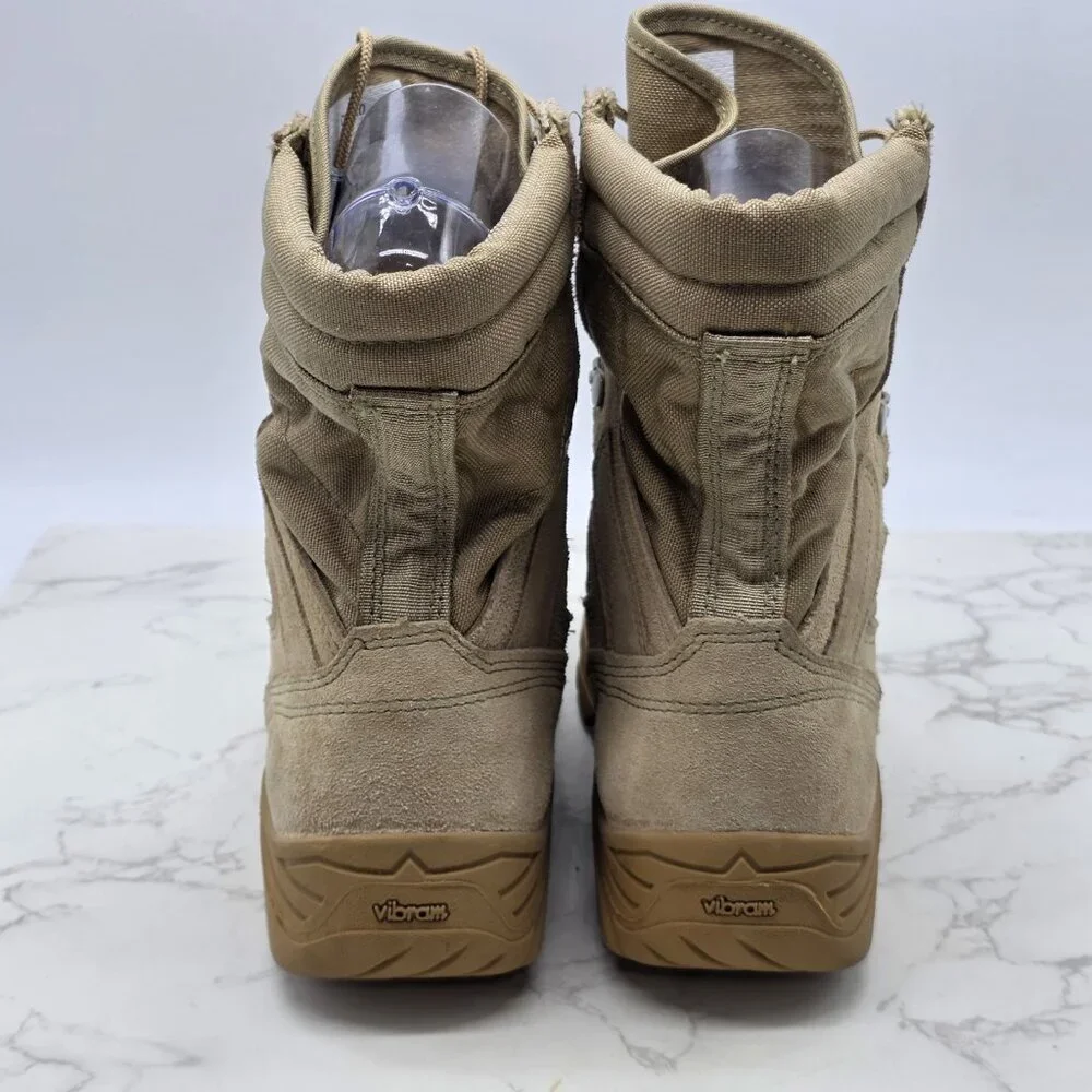 Corcoran Military Leather Boots Mens 6 Women 8 Brown USA Vibram Combat Steel Toe